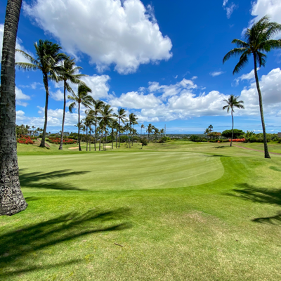 Hawaii Golf Course blue sky