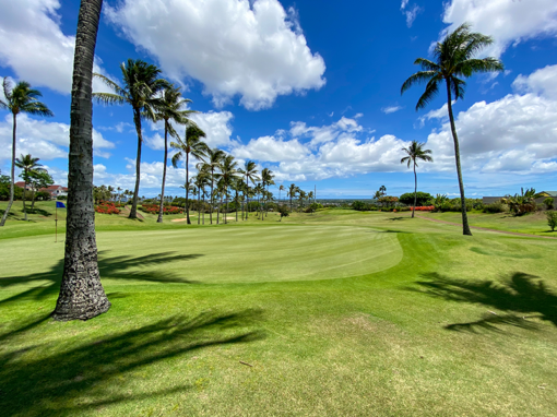 Hawaii Golf Course blue sky