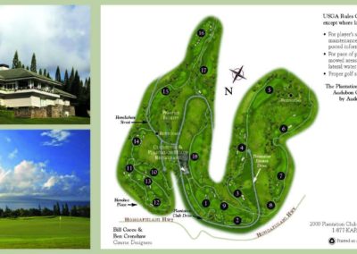 plantation golf course map