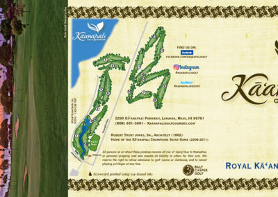 score card hawaii golf course