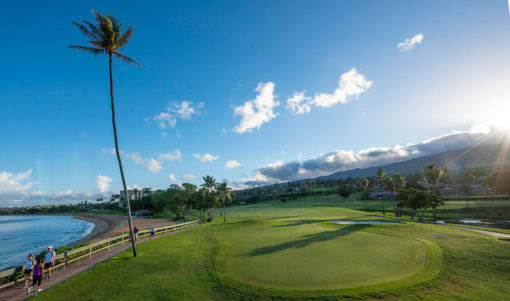 Hawaii Golf course on ocean
